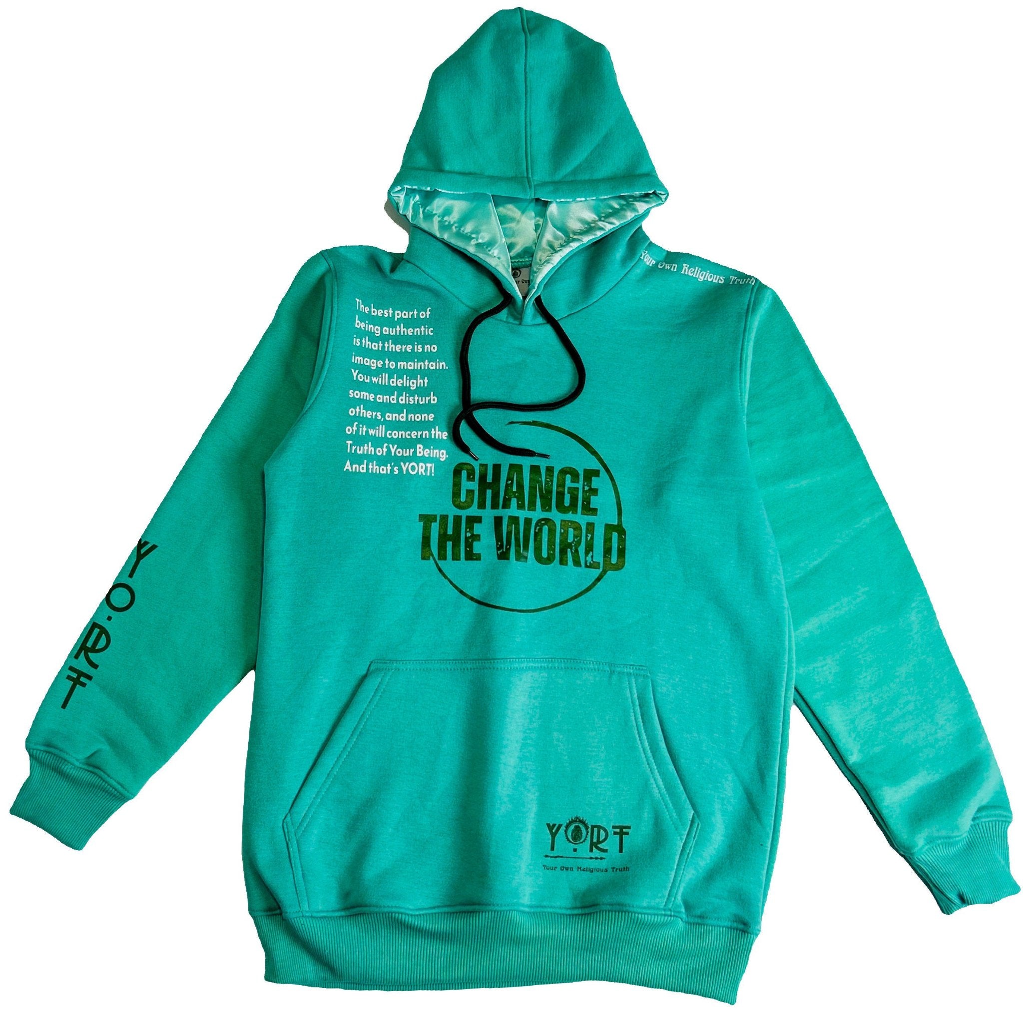 Teal YORT Change The World Hoodie