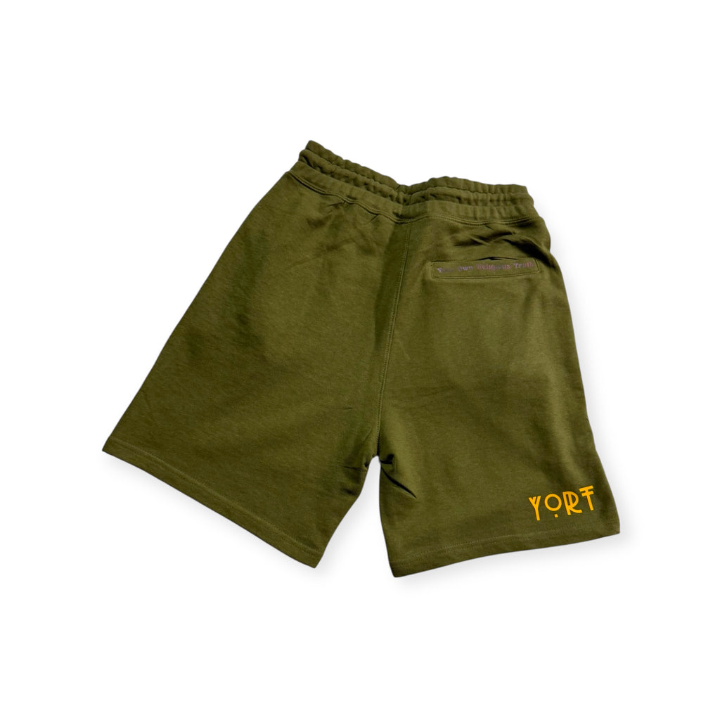 Olive Green YORT Logo’d Shorts