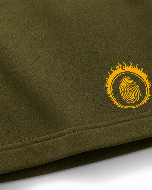 Olive Green YORT Logo’d Shorts