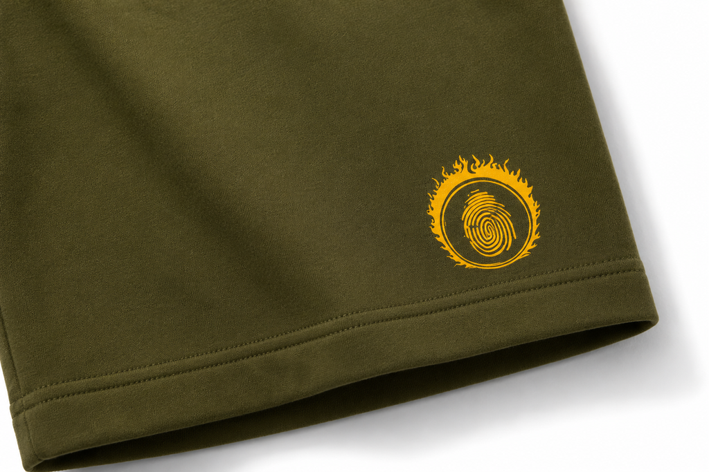 Olive Green YORT Logo’d Shorts