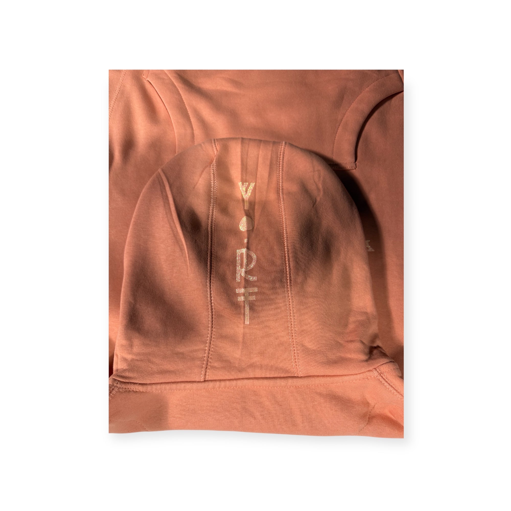 Salmon Glittered YORT Logo’d Hoodie