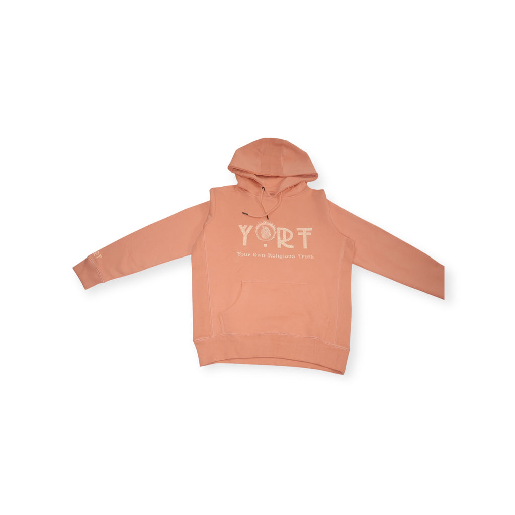 Salmon Glittered YORT Logo’d Hoodie