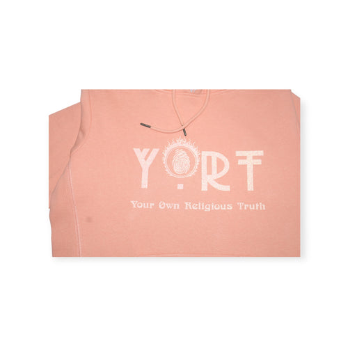 Salmon Glittered YORT Logo’d Hoodie