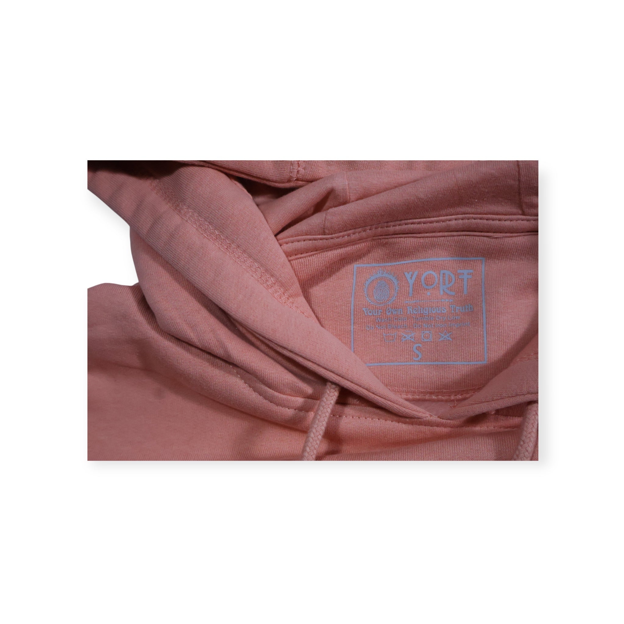 Salmon Glittered YORT Logo’d Hoodie