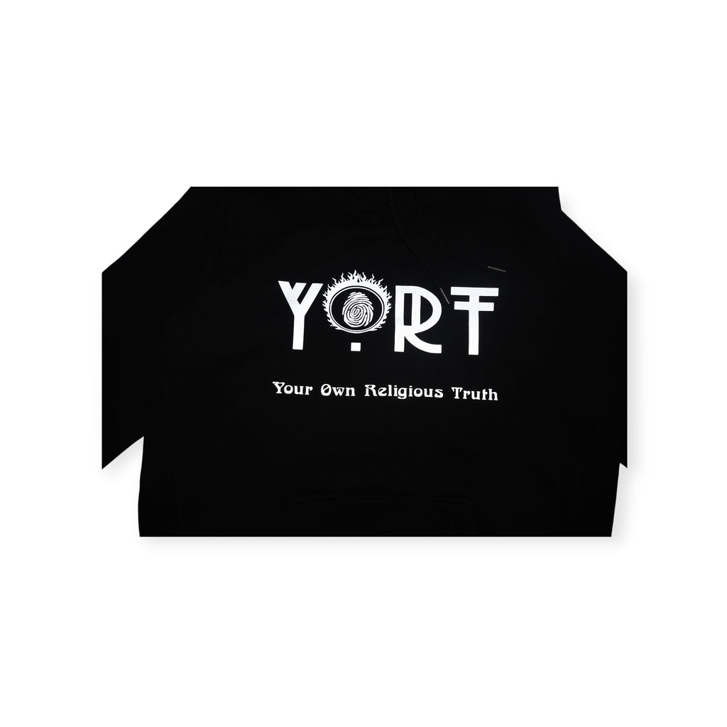 Black YORT Hoodie Reflective Logo