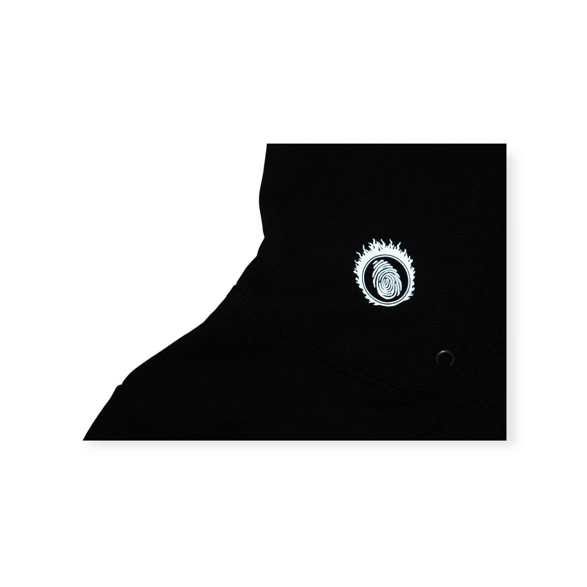 Black YORT Hoodie Reflective Logo