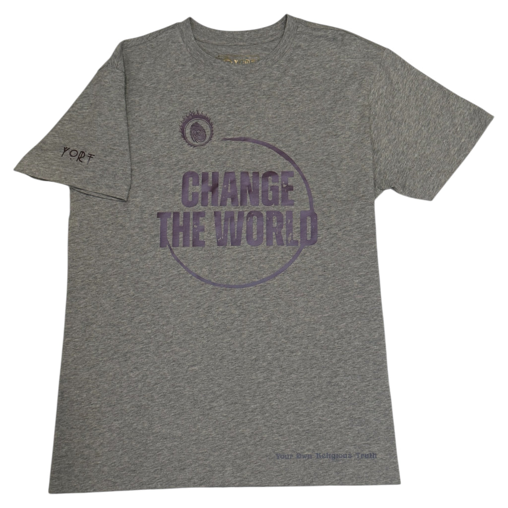 Short Sleeve Heather YORT Change The World Tee