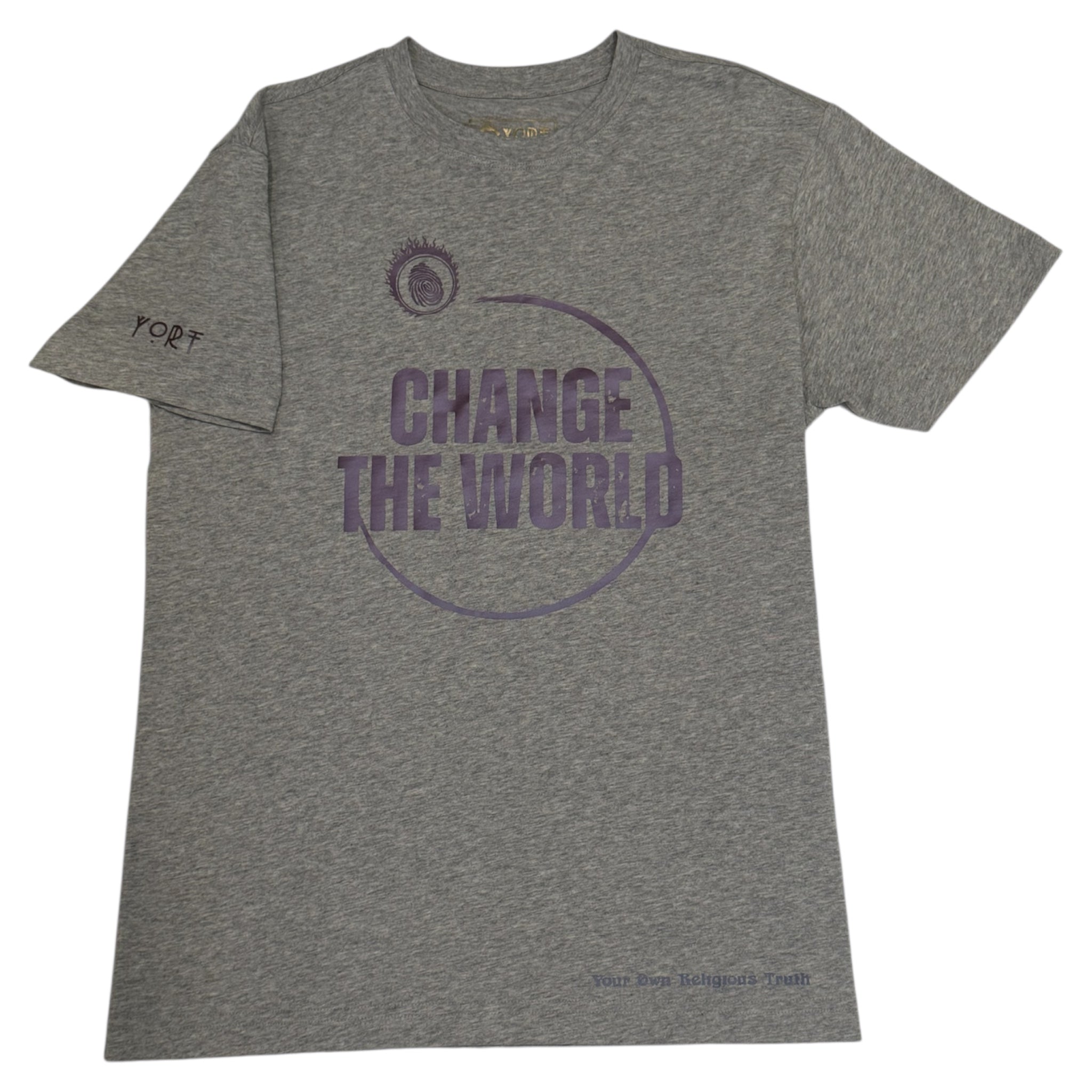 Short Sleeve Heather YORT Change The World Tee