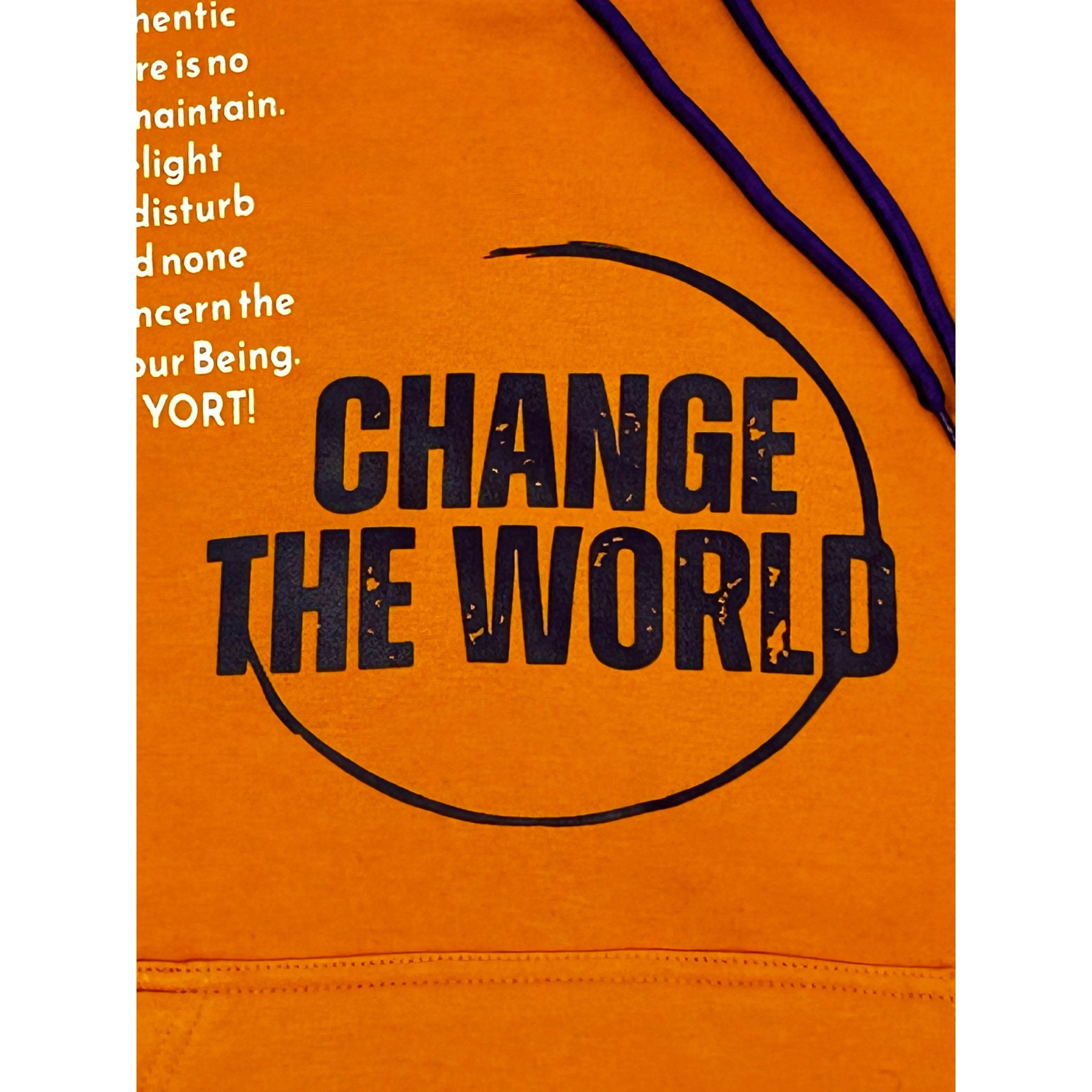 Sunflower Orange YORT Change The World Hoodie