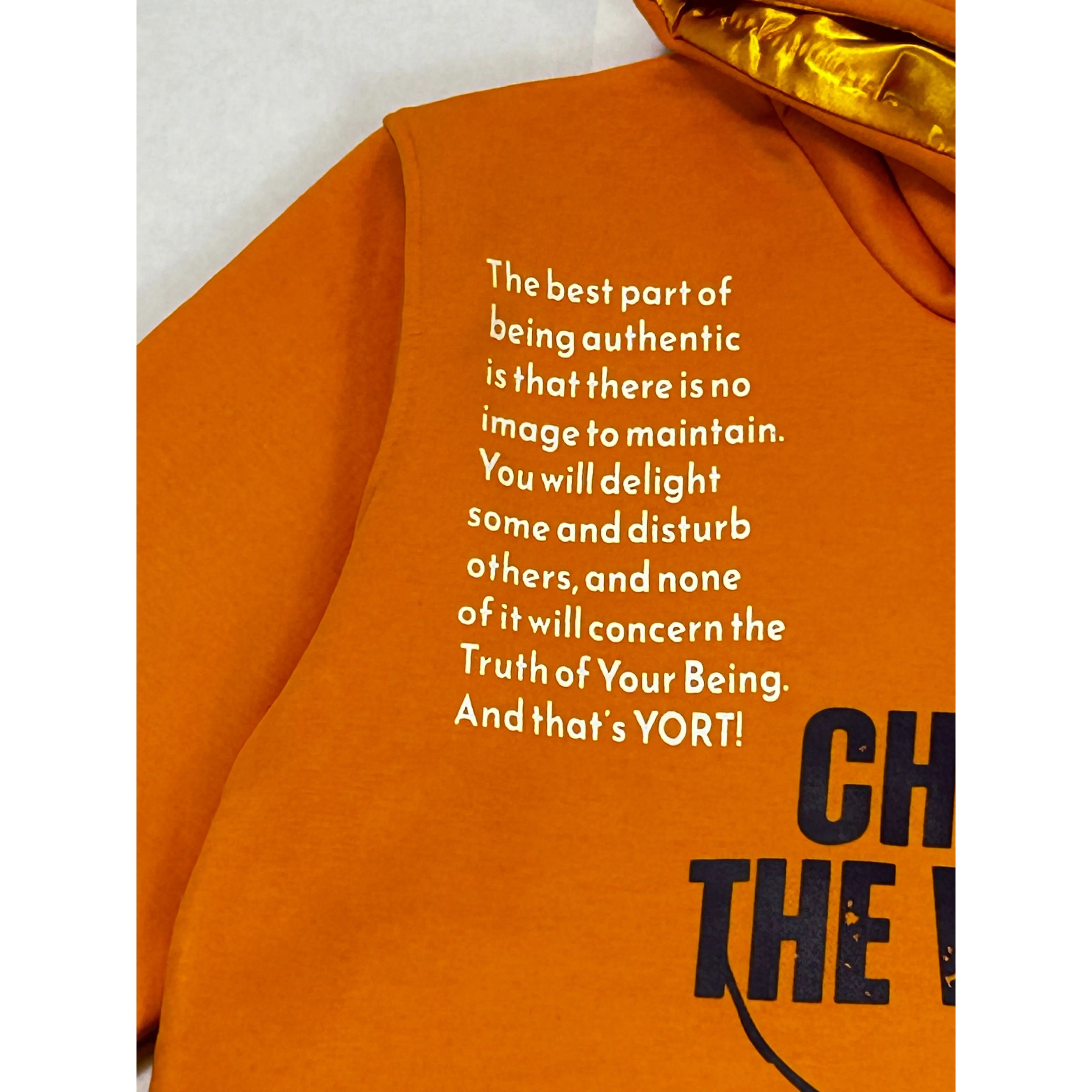 Sunflower Orange YORT Change The World Hoodie