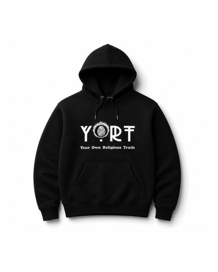 Black YORT Hoodie Reflective Logo