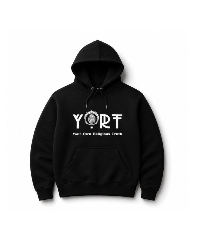 Black YORT Hoodie Reflective Logo