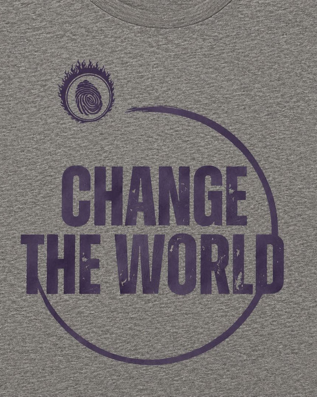 YORT Change The World T-Shirt | Heather Gray