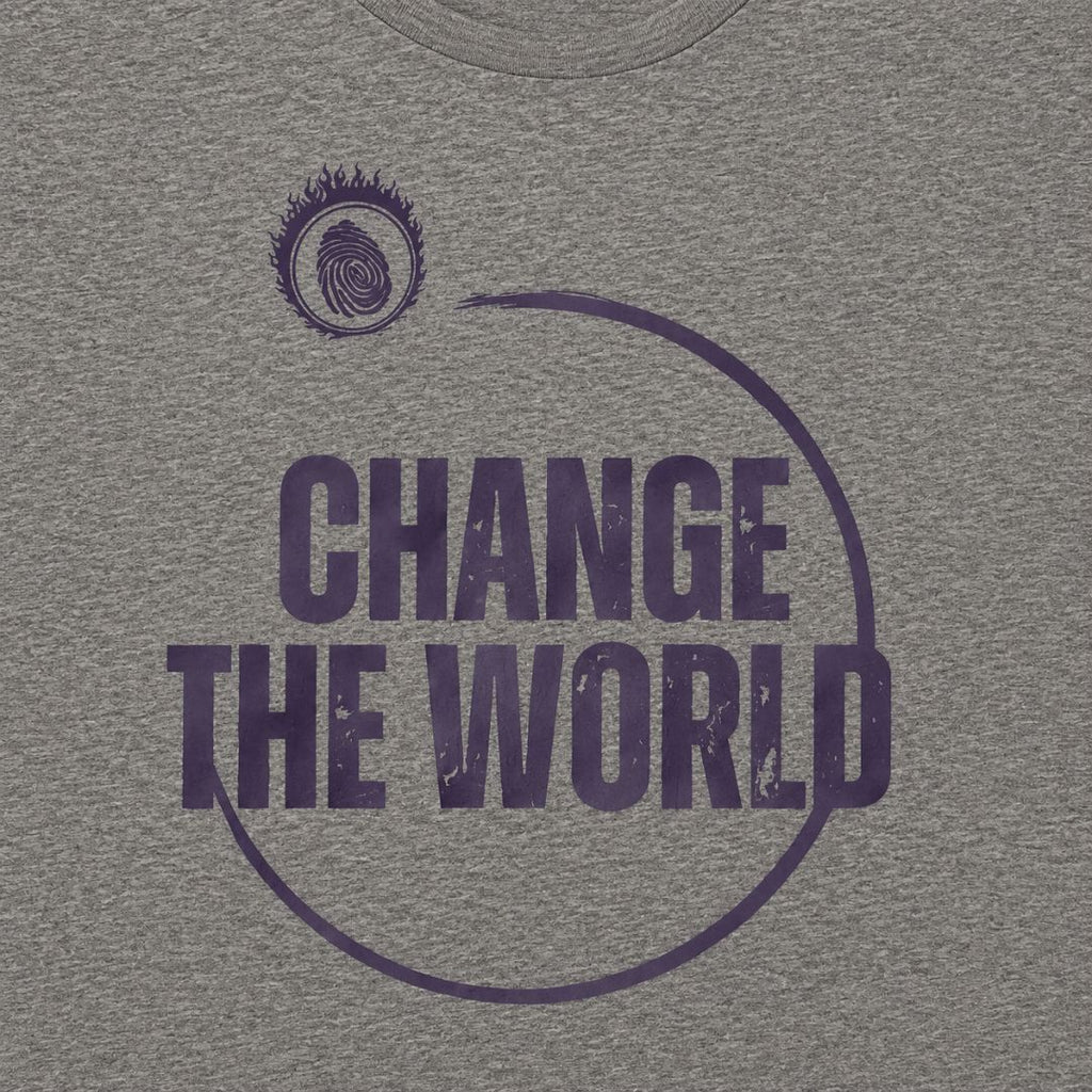 YORT Change The World T-Shirt | Heather Gray