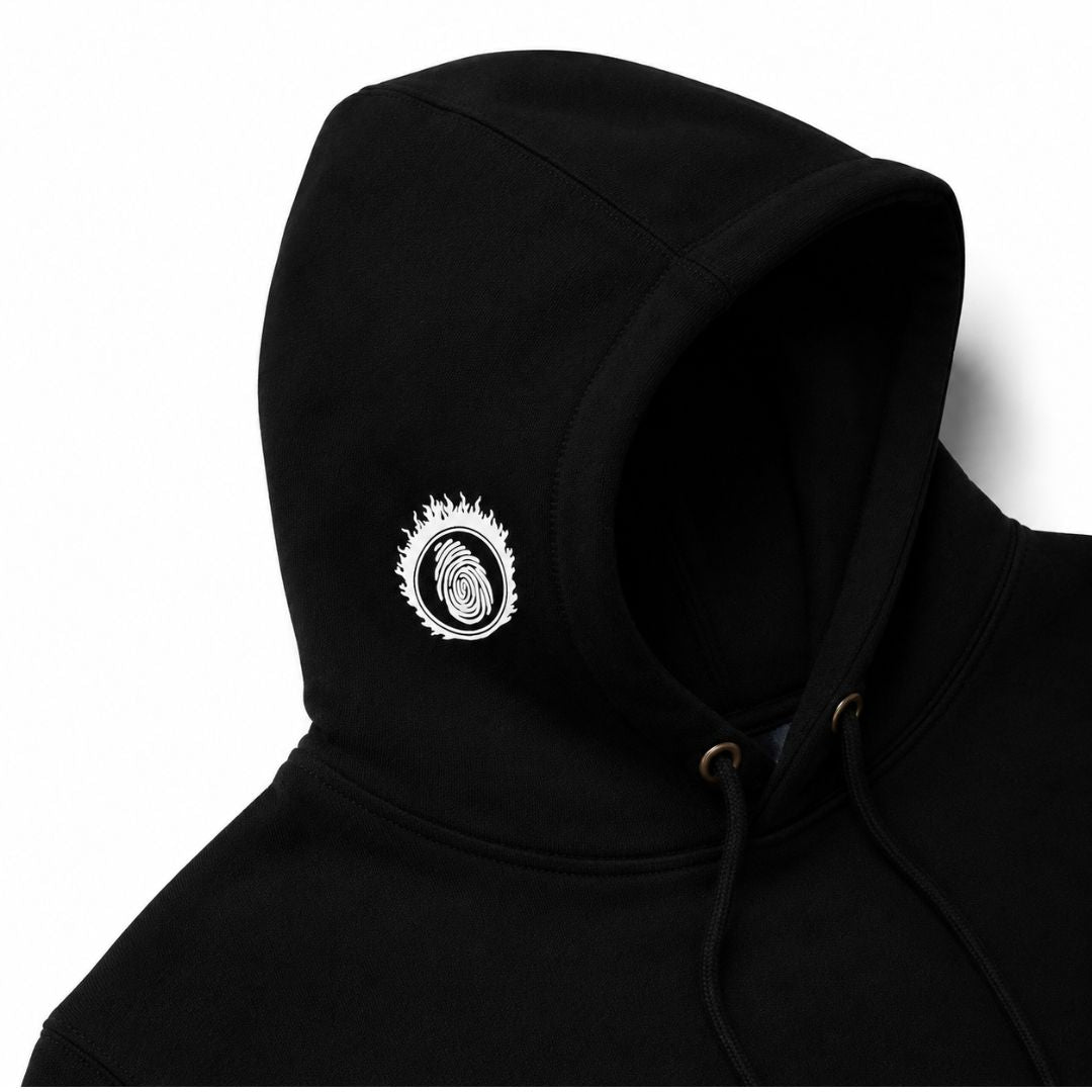 Black YORT Hoodie Reflective Logo