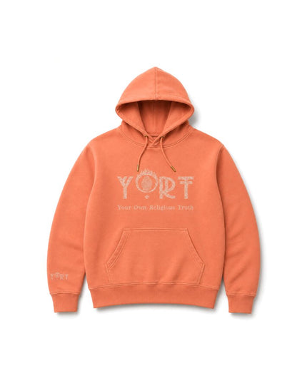 Salmon Glittered YORT Logo’d Hoodie