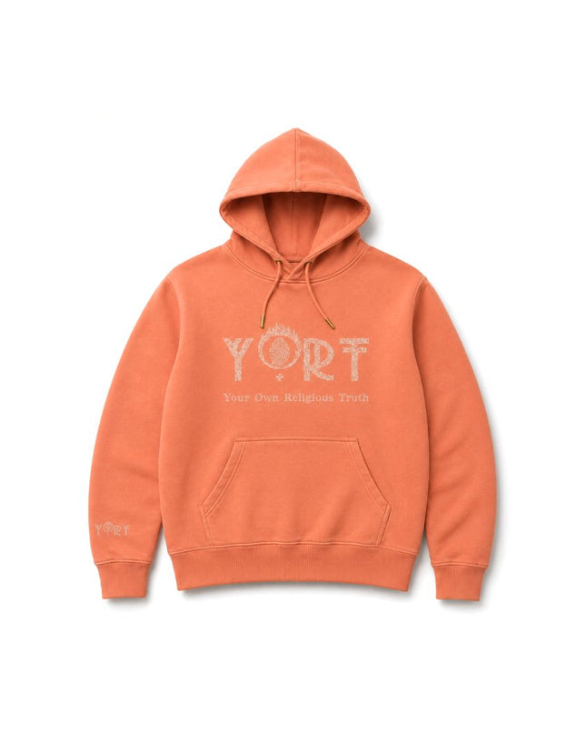 Salmon Glittered YORT Logo’d Hoodie