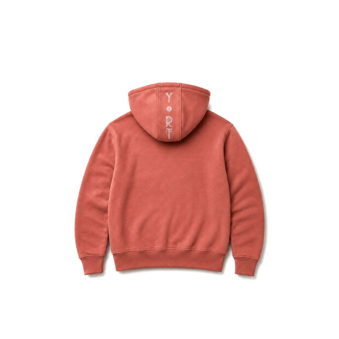YORT Rose Glittered Logo Hoodie