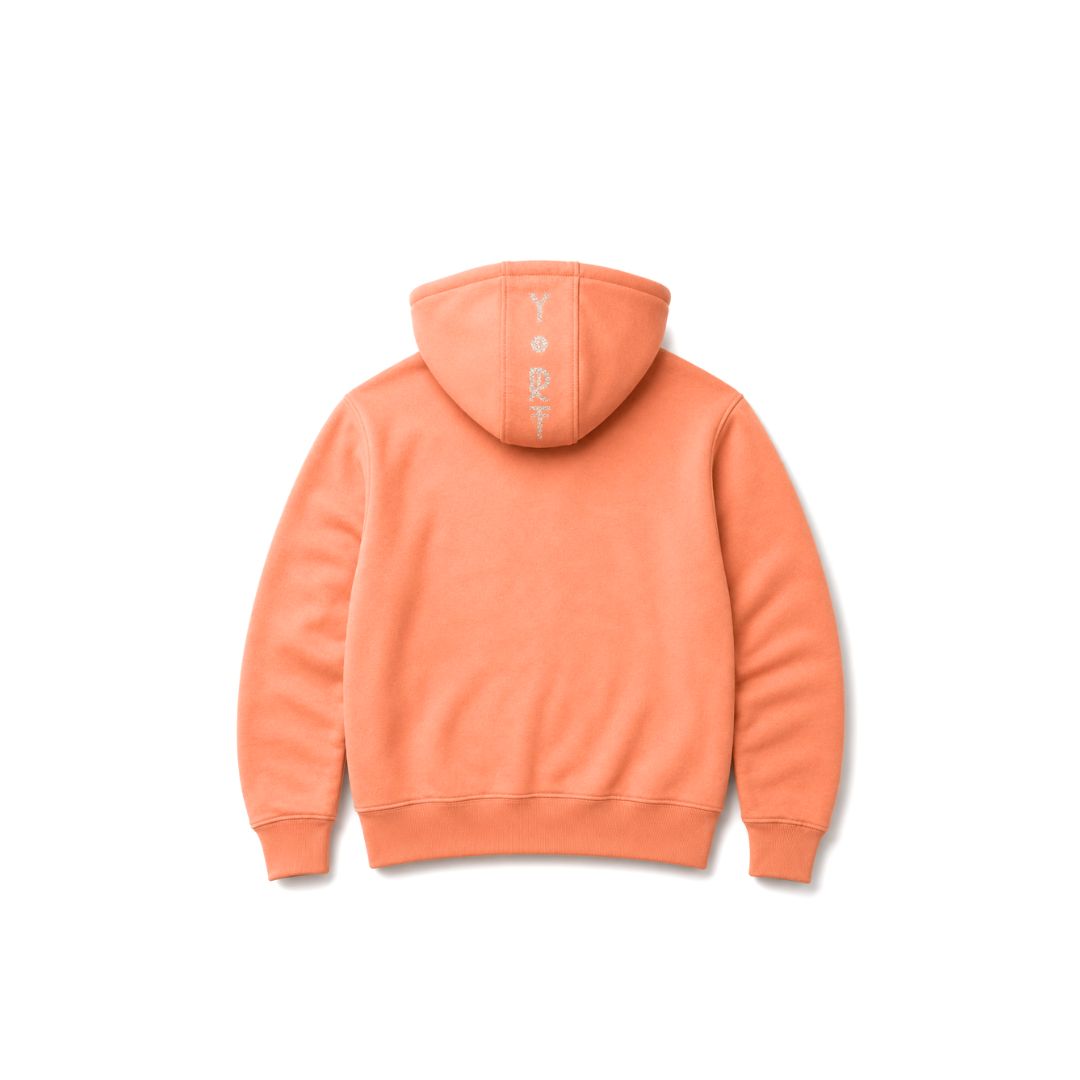 Salmon Glittered YORT Logo’d Hoodie