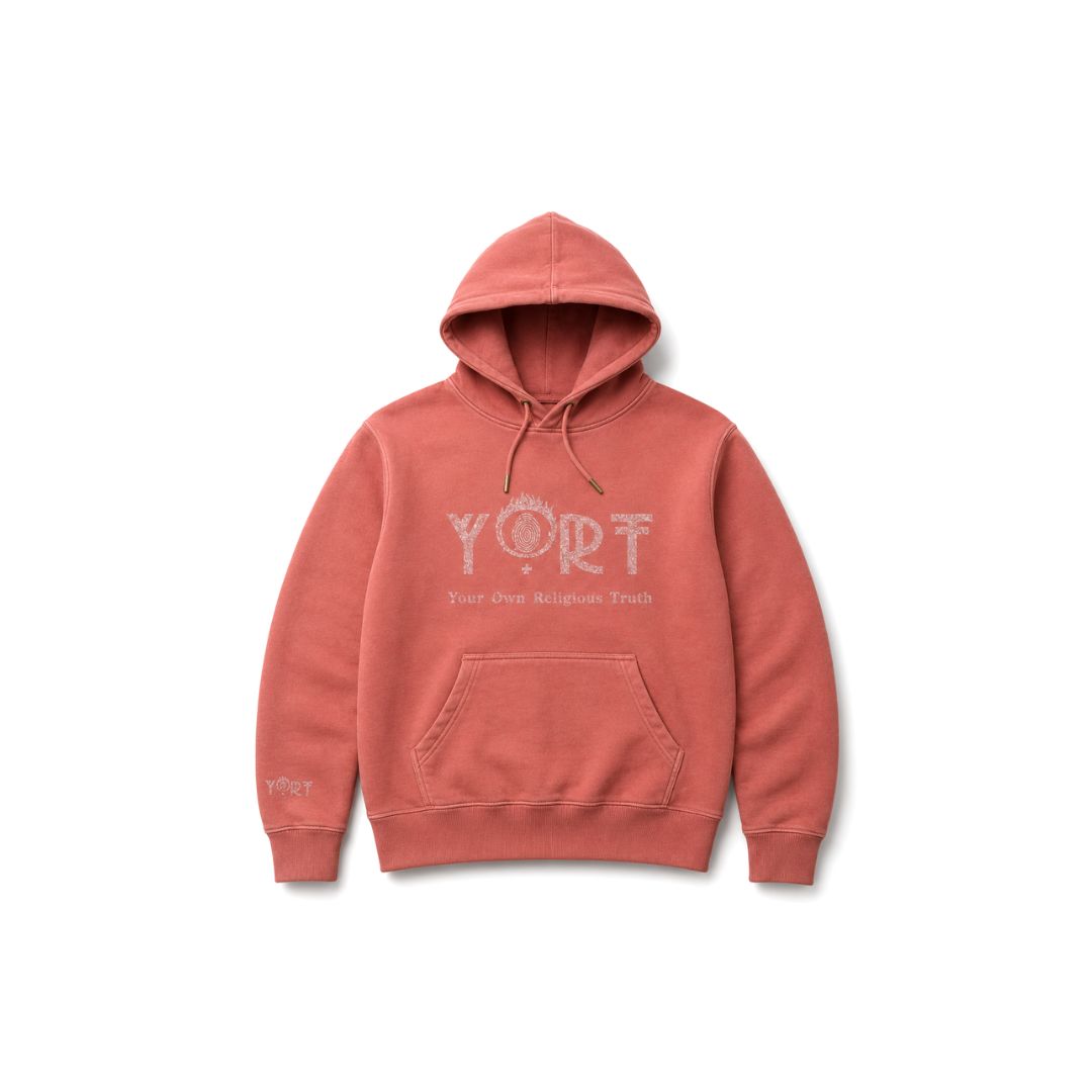 YORT Rose Glittered Logo Hoodie