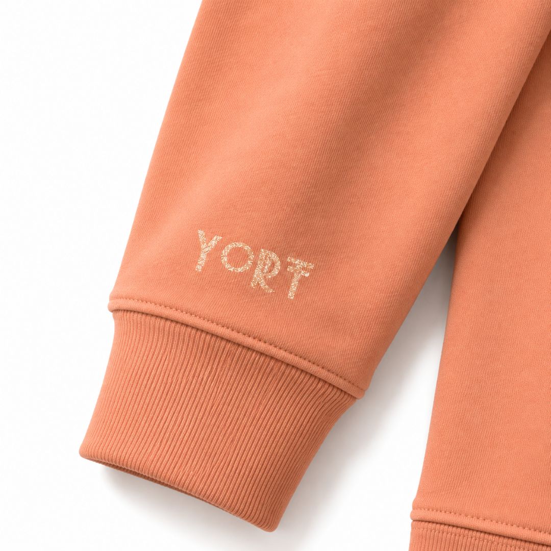 Salmon Glittered YORT Logo’d Hoodie