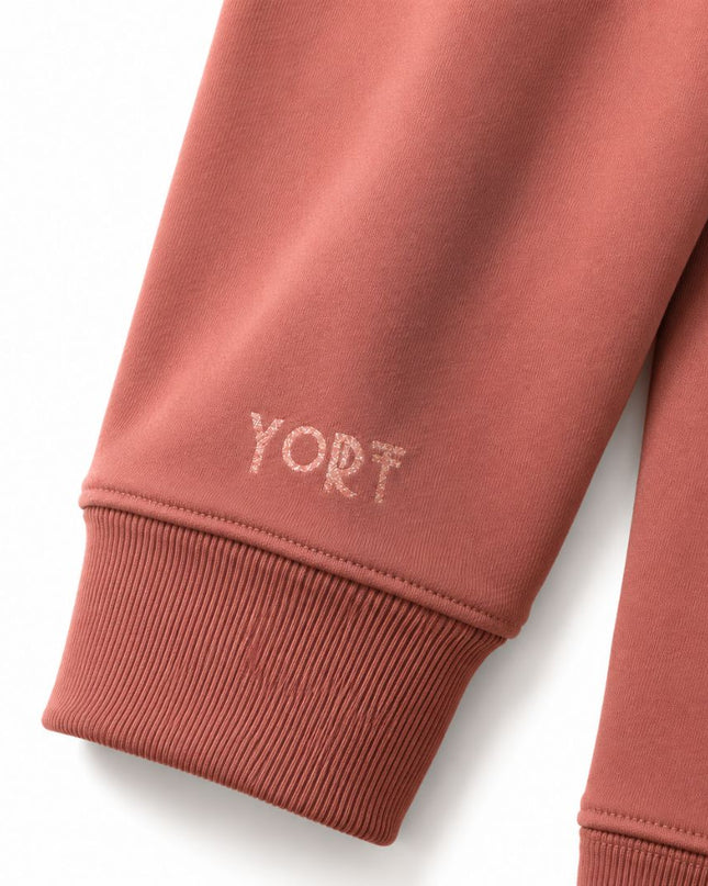 YORT Rose Glittered Logo Hoodie