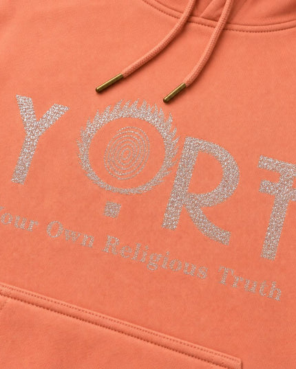 Salmon Glittered YORT Logo’d Hoodie