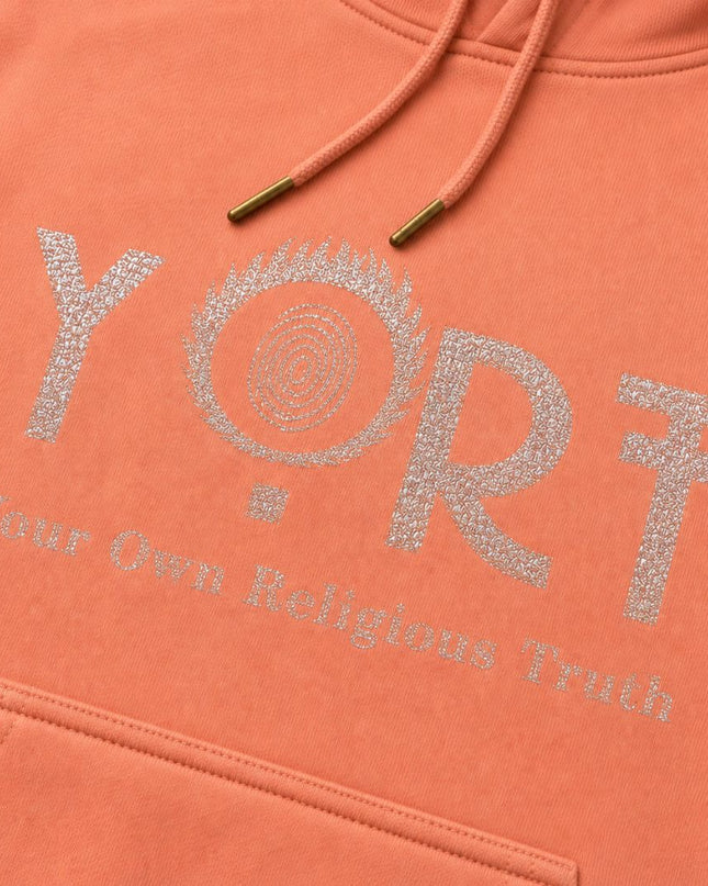 Salmon Glittered YORT Logo’d Hoodie