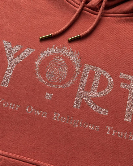 YORT Rose Glittered Logo Hoodie