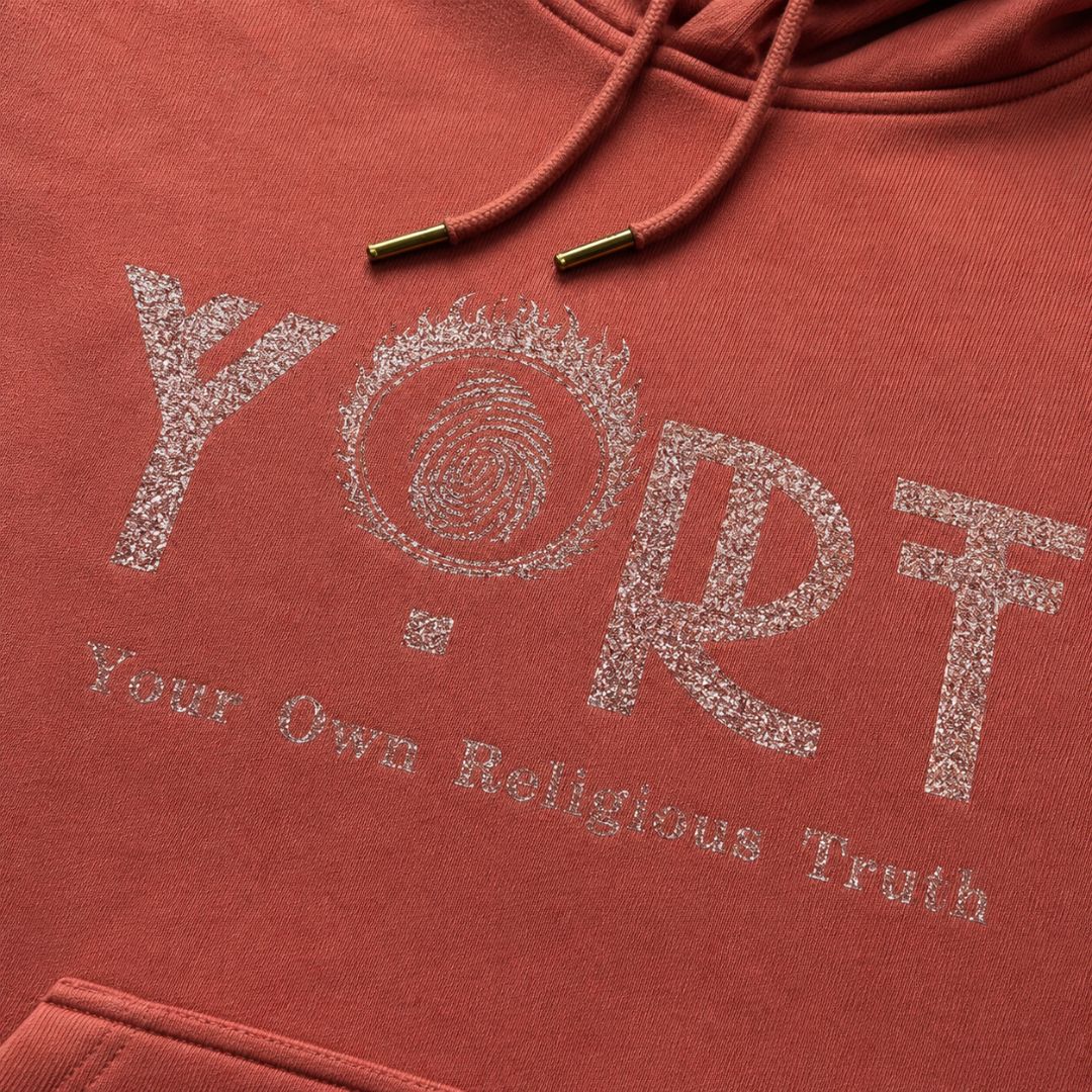 YORT Rose Glittered Logo Hoodie