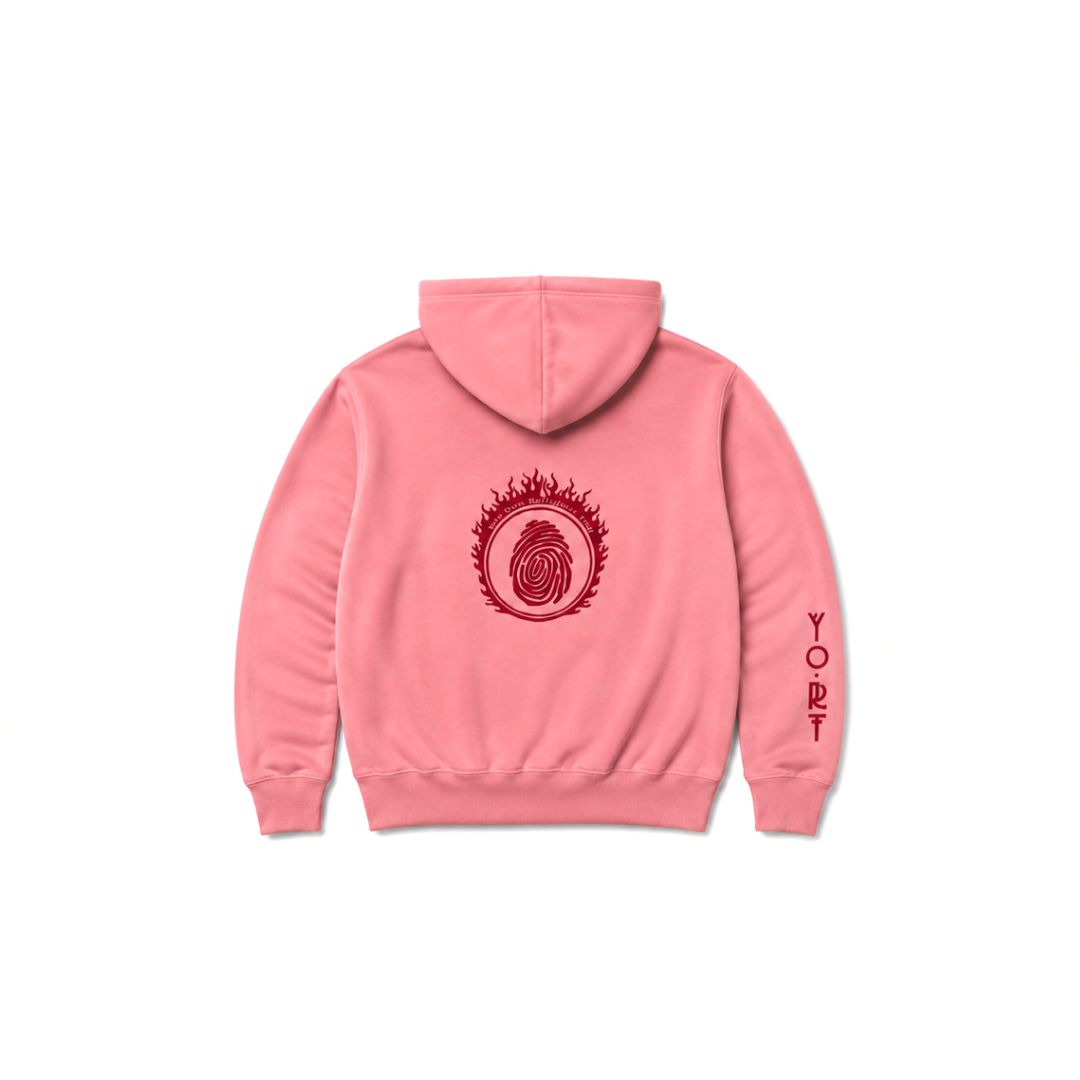 Pink and Cyan YORT Change The World Hoodie