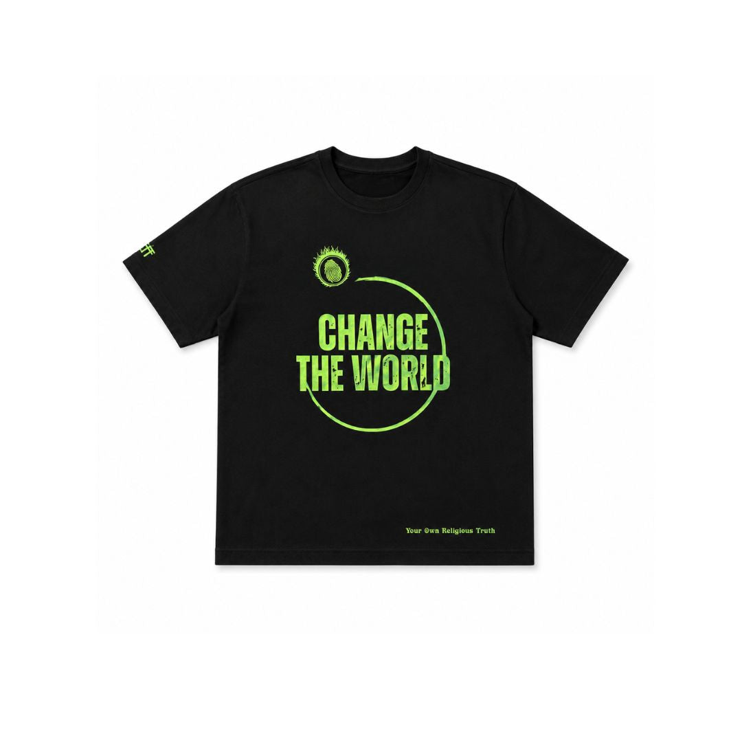 Black YORT Change The World Tee