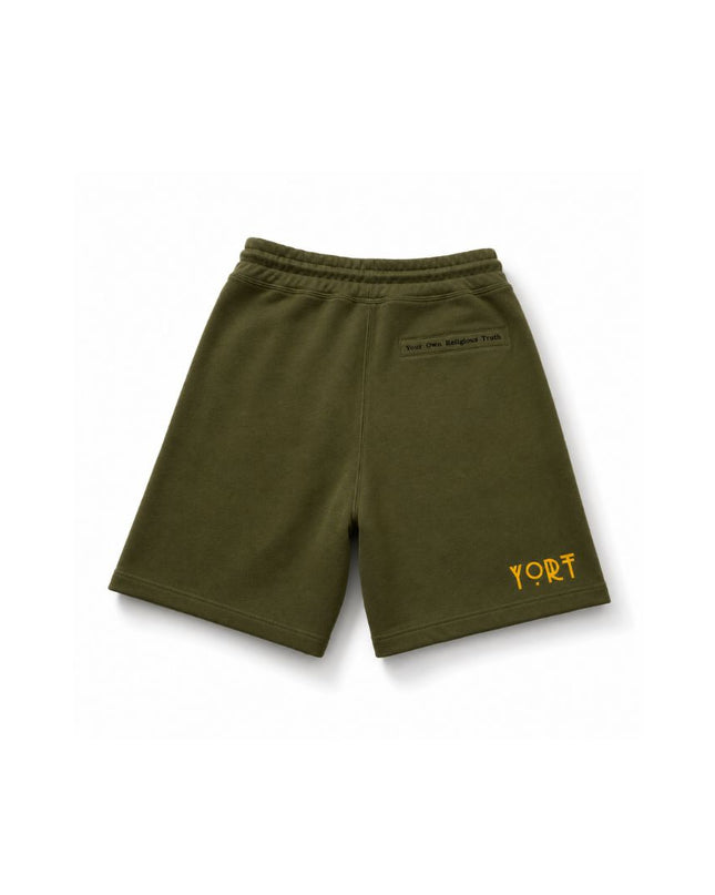 Olive Green YORT Logo’d Shorts