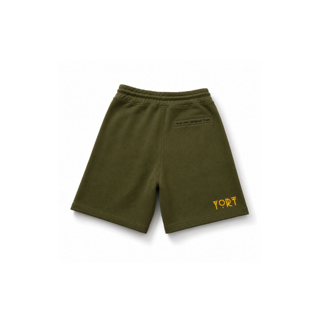 Olive Green YORT Logo’d Shorts