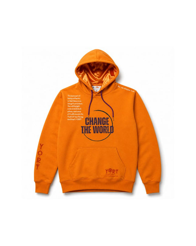 Sunflower Orange YORT Change The World Hoodie