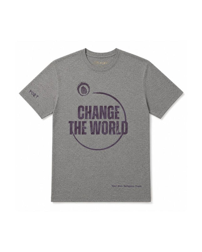 YORT Change The World T-Shirt | Heather Gray