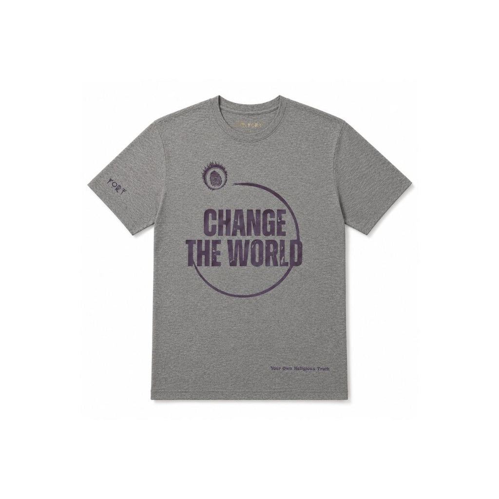 YORT Change The World T-Shirt | Heather Gray